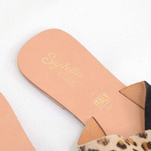Seychelles Ray of Sunshine Sandals Slides Calf Hair Sz 7 - Picture 6 of 9